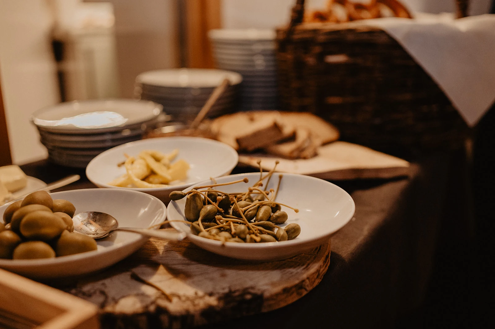 Brot und gemischte Tapas